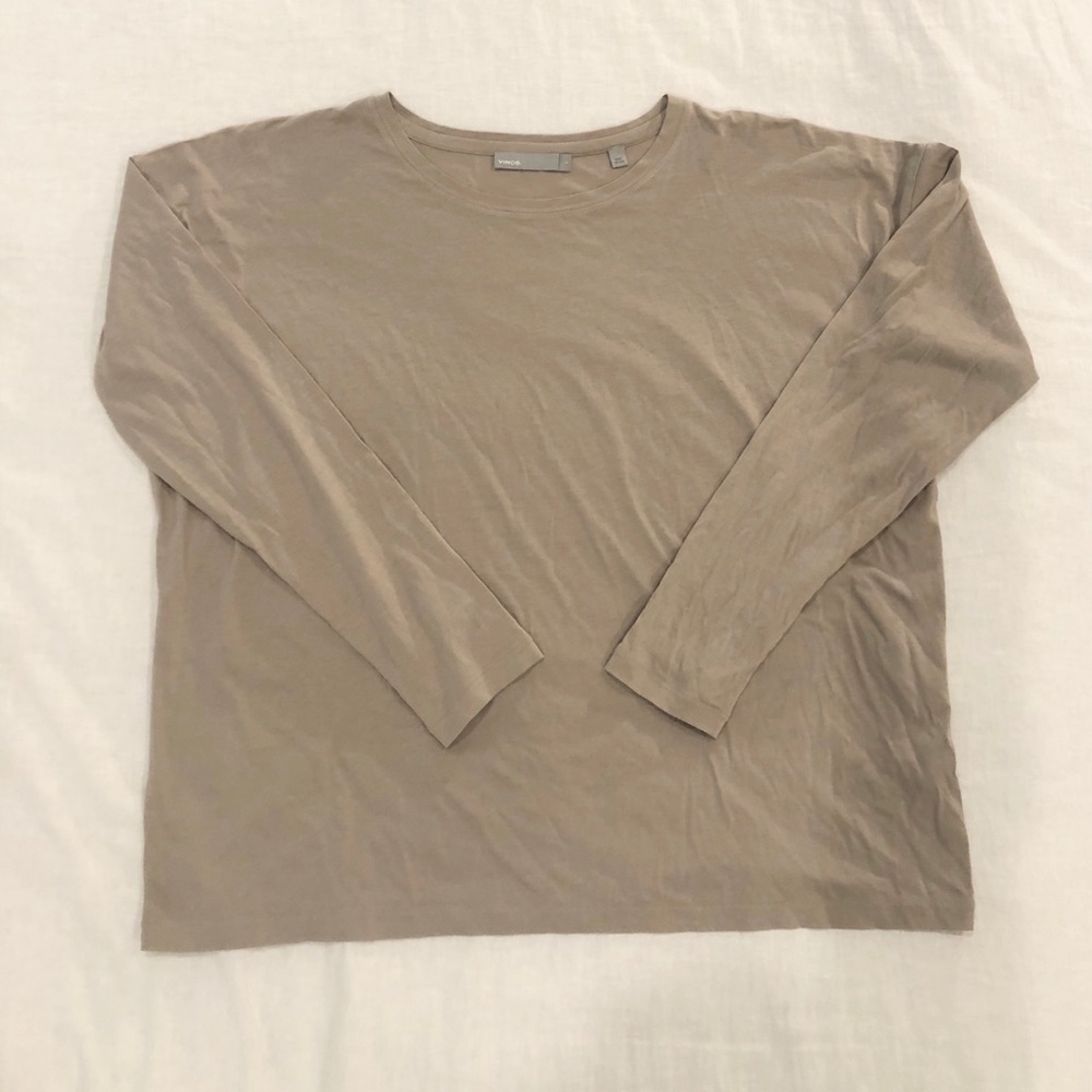 Vince Cream/brown Long sleeve Size Small